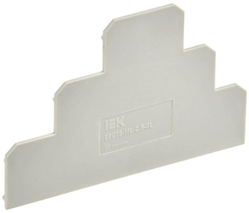 Заглушка для CTS-ML ARMAFIX 3 ур. 2.5кв.мм сер. IEK YCT13-00-3-K03-002-ZGL