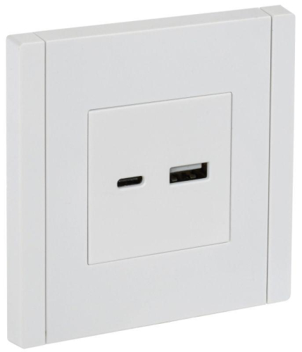 Розетка USB A+C 18Вт FORTE&PIANO FP251 бел. IEK FP-U22-018-K01 Розетка USB A+C 18Вт FORTE&PIANO FP251 бел. IEK FP-U22-018-K01
