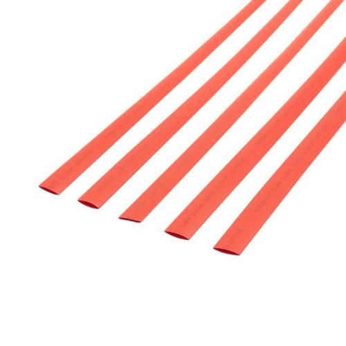 Трубка термоусадочная ТУТ нг 10.0/5.0 красн. 1м REXANT 21-0004 фото 3