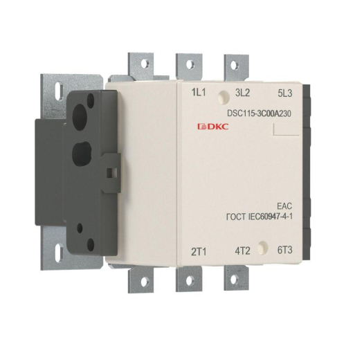 Контактор магнитный DSC115-3C00A230 115А 55кВт (AC3) 220В AC YON DSC115-3C00A230