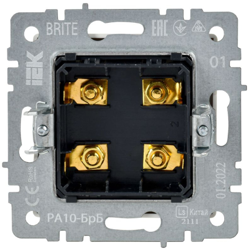 Аудиорозетка 4-м BRITE РА10-БрБ механизм бел. IEK BR-S40-K01 фото 4 Аудиорозетка 4-м BRITE РА10-БрБ механизм бел. IEK BR-S40-K01 фото 4
