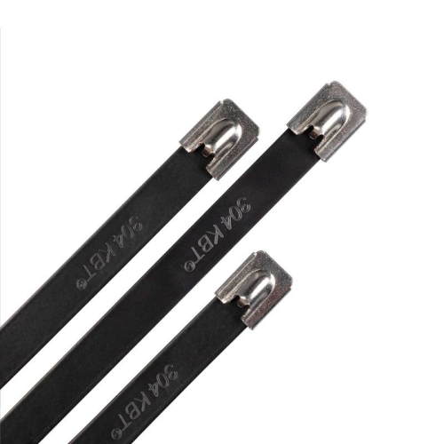 Хомут кабельный СКС-П (304) 4.6х300 стальной с покрытием (уп.100шт) Fortisflex 74933 фото 2