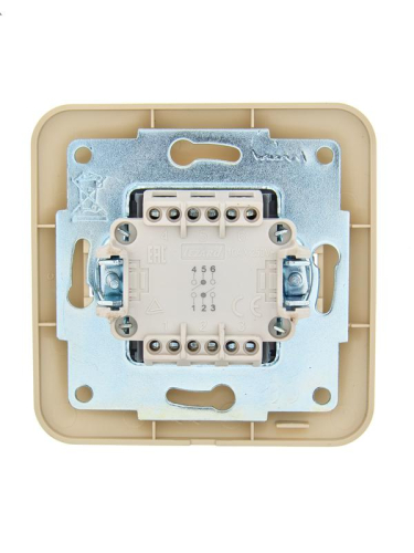 Переключатель проходной 2-кл.СП ASTI 10А IP20 в сборе крем. LEZARD 7081-0303-106 фото 2 Переключатель проходной 2-кл.СП ASTI 10А IP20 в сборе крем. LEZARD 7081-0303-106 фото 2