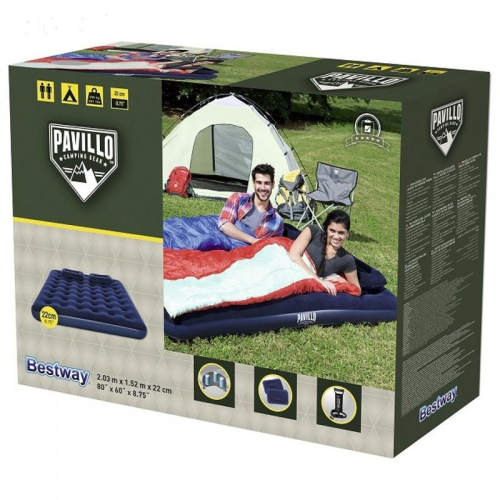 Матрас надуаной 203х152х22см+ручной насос+2 подушки (67374) Bestway 6941607343982 фото 3