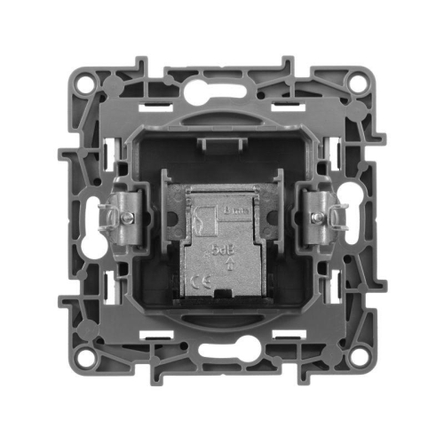 Розетка телевизионная оконечная TV СП Etika 5дБ 5-862МГц механизм алюм. IEK 672465 фото 2
