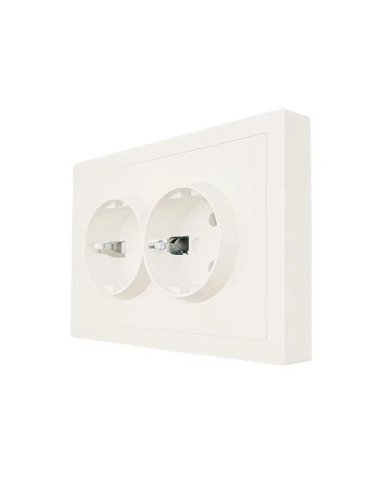 Розетка 2-мест. с/з СП ZIMA IP20 16А ПБТ безвинт. зажим слон. кость LEZARD 704-9000-127BQC фото 2 Розетка 2-мест. с/з СП ZIMA IP20 16А ПБТ безвинт. зажим слон. кость LEZARD 704-9000-127BQC фото 2