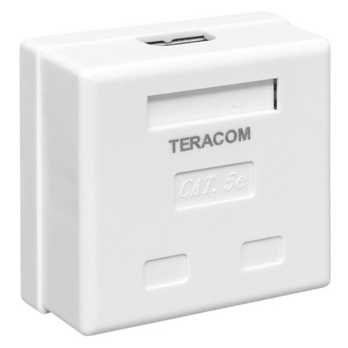 Розетка настенная TERACOM кат.5E неэкранированная 2 порта RJ-45 Dual IDC бел. EKF TRC-WBOX-2RJ45-5EUTP-WH фото 5