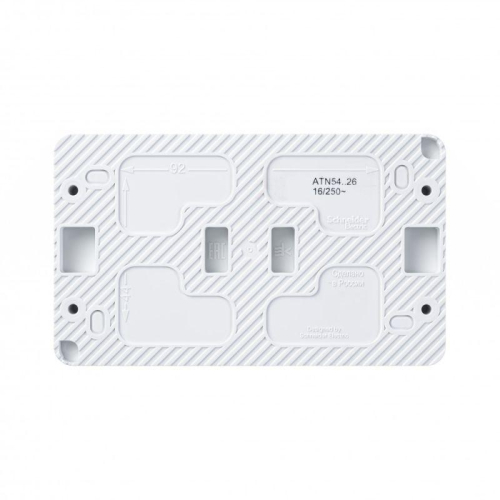 Розетка 2-м ОП AtlasDesign PROFI 16А IP54 заземл. защ. шторки бел. SE ATN540126 фото 4