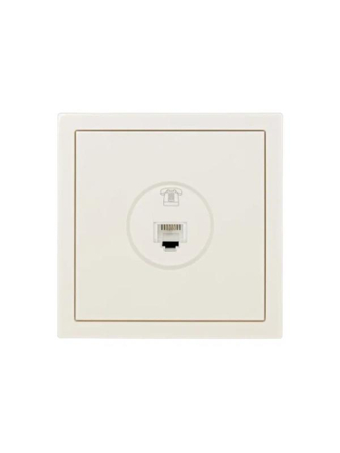 Розетка телефонная евр СП ZIMA IP20 слон. кость LEZARD 704-9088-137 фото 3