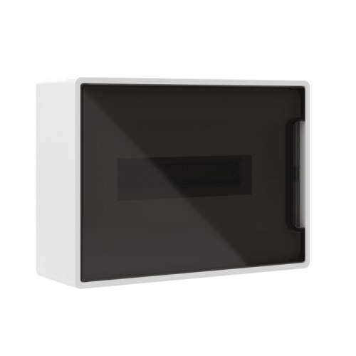 Щиток настенный Фрейм (FRAME) 12мод. с тонированной дверцей с 2 шин PEN на 8+6 отверст. бел. DKC F12W1WD Щиток настенный Фрейм (FRAME) 12мод. с тонированной дверцей с 2 шин PEN на 8+6 отверст. бел. DKC F12W1WD