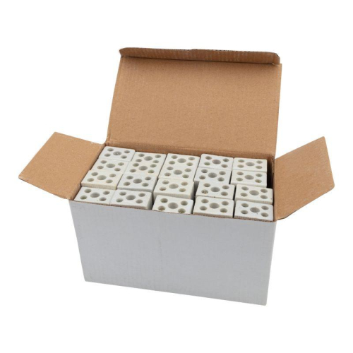 Клемма керамическая винтовая 10кв.мм 2 пары контактов с крепежным отверстием (уп.100шт) Rexant 07-6222 фото 6