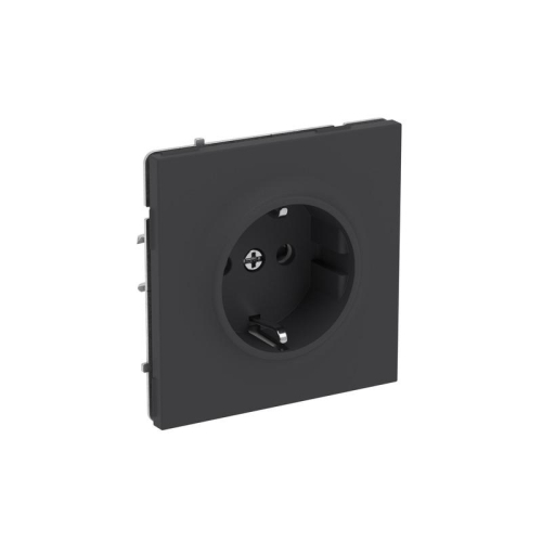 Розетка силовая KANT 2P+E защ. шторки черн. уголь DKC 7012003 фото 2 Розетка силовая KANT 2P+E защ. шторки черн. уголь DKC 7012003 фото 2