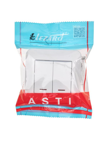 Выключатель 2-кл. 1п СП ASTI 10А IP20 с подсветкой в сборе бел. LEZARD 7081-0202-112 фото 3 Выключатель 2-кл. 1п СП ASTI 10А IP20 с подсветкой в сборе бел. LEZARD 7081-0202-112 фото 3