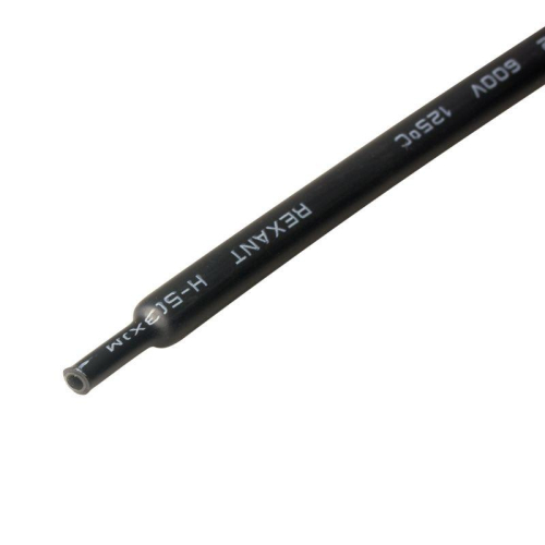 Трубка термоусадочная двустенная клеевая 6/2 (3:1) черн. 1м Rexant 20-6008 фото 2