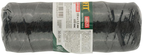 Нить крученая на катушке 1.1ммх100м 680 текс р/н=35кгс черн. FIT 68323 фото 3