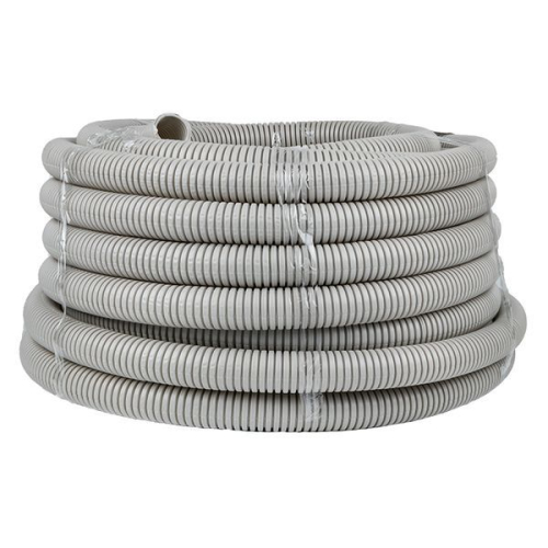 Труба гофрированная ПВХ d32мм с протяжкой сер. (уп.30м) Plast PROxima EKF tg-z-32-30 Труба гофрированная ПВХ d32мм с протяжкой сер. (уп.30м) Plast PROxima EKF tg-z-32-30