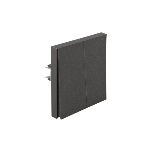 Выключатель 2-кл. СП STRONG MIELE 10А графит Kranz KR-78-0706-6 фото 5