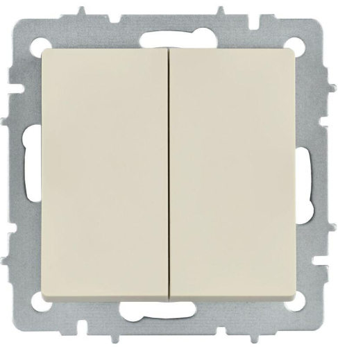 Выключатель перекрестный 2-кл. СП BRITE ВС10-2-3-БрКр 10А механизм беж. IEK BR-V23-0-10-K10 фото 2