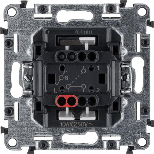 Переключатель 1-кл. СП Valena Life 10А IP20 250В 10AX с лицев. панелью безвинтов. зажимы механизм сл. кость Leg 752506 фото 5
