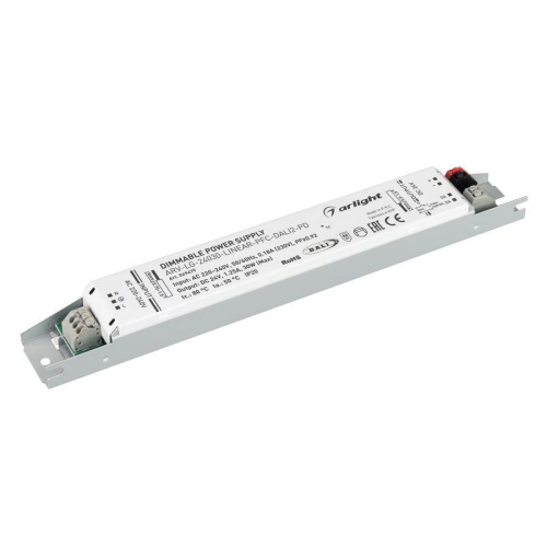 Блок питания ARV-LG-24030-LINEAR-PFC-DALI2-PD 24В 1.25А 30Вт IP20 метал. Arlight 049479