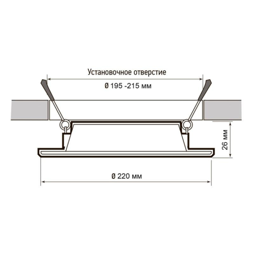 Светильник светодиодный PLED DL7 24Вт 6500К IP54 2040лм WH встраив. бел. Pro JazzWay 5069121 фото 6 Светильник светодиодный PLED DL7 24Вт 6500К IP54 2040лм WH встраив. бел. Pro JazzWay 5069121 фото 6