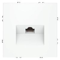 Розетка компьютерная 1-м СП S70 RJ45 кат.6 механизм бел. матов. Voltum VLS060102