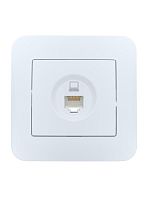 Розетка компьютерная 1-м СП ASTI IP20 RJ45 в сборе Cat 5e бел. LEZARD 7081-0202-139