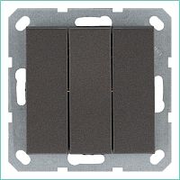 Выключатель 3-кл. 10А IP20 механизм мокко Jasmart G3031Z