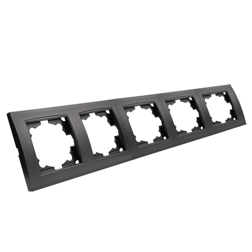 Рамка 5-м Бриллиант горизонт. графит Universal 1028-Gr фото 2