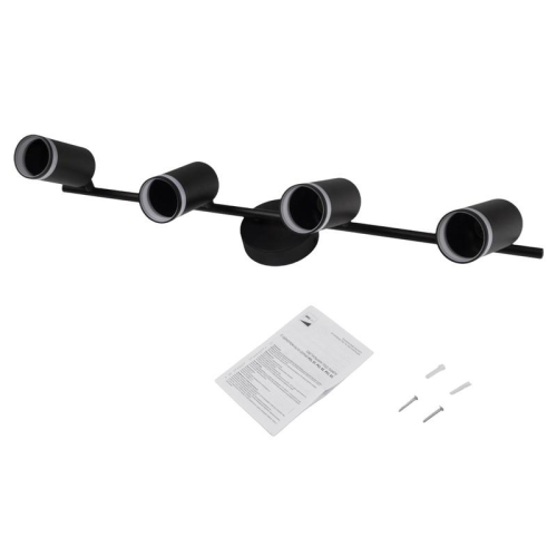 Светильник PCL-0104 4xGU10 IP20 230В BL настен./потолочн. декор. под лампу JazzWay 5066465 фото 5