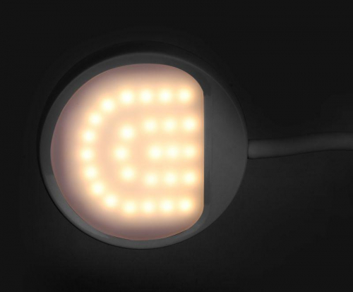 Светильник настольный KD-828 C01 LED 6.5Вт 230В 360лм сенс.рег.ярк .CCT RGB-ночник "Звездн. небо" бел. Camelion 13006 фото 6