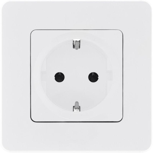 Розетка 1-м СП Inspiria 16А IP20 250В 2P+E защ. шторки немецк. стандарт механизм бел. IEK 673730 фото 2