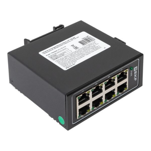 Коммутатор неуправляемый промышленный U-8T 8 портов 10/100Base-T(X) RJ45 монтаж на DIN-рейку TSX EKF TSX-U-8T фото 9