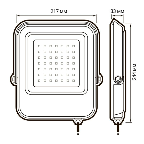 Прожектор светодиодный PFL-V 100Вт 6500К IP65 ДО Pro JazzWay 5039759 фото 6