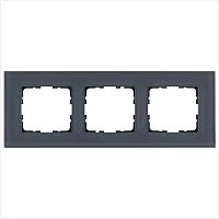 Рамка 3-м G-Glass стекло маренго Jasmart G1003GC