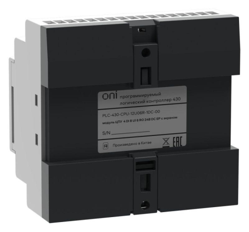 Модуль ЦПУ ПЛК 430 4 DI 6 UI (0-10В/DI) 2 UI (0-10В/0-20мА/DI) 6 RO 24В DC с Ethernet портом с экраном ONI PLC-430-CPU-12U06R-1DC-00 фото 8