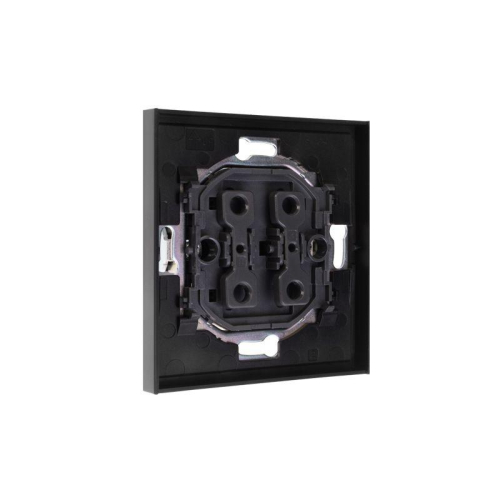 Выключатель 2-кл. СП STRONG MIELE 10А антрацит Kranz KR-78-0706-5 фото 6