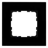 Рамка 1-м G-Glass стекло черн. Black Glass Jasmart G1001GB