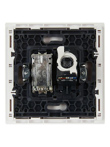 Розетка 2-м TV+RJ45 кат.5E FORTE&PIANO FP236 бел. IEK FP-AK20-1-K01 фото 5