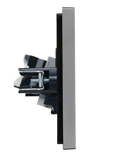 Розетка 2-м RJ11+RJ45 кат.5E FORTE&PIANO FP535 сталь IEK FP-KT20-O-1-K46 фото 4