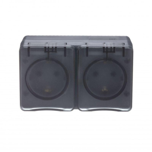 Розетка 2-м ОП AtlasDesign PROFI 16А IP54 заземл. защ. шторки антрацит SE ATN544026 фото 5 Розетка 2-м ОП AtlasDesign PROFI 16А IP54 заземл. защ. шторки антрацит SE ATN544026 фото 5