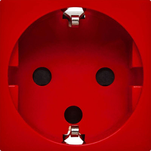 Розетка 2мод. 16А 250В 90град. с заземл. защ. шторки безвинт. зажимы и блокировкой красн. ИЭК Leg 4525061 фото 2