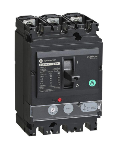 Выключатель автоматический SYSTEMEPACT CCB160 36кА 3P3D TMD125 рычаг SE SPC160F125L3DF