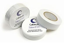 Лента изоляционная ET-WT 19ммх20мх0.13мм бел. Cabeus 7414с