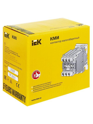 Контактор КМИ-46512 65А 230В/АС3 1НО 1НЗ KARAT IEK KKM41-065-230-11 фото 2
