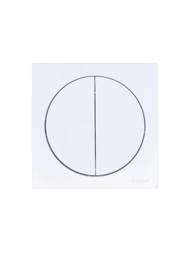 Выключатель 2-кл. СП OSEN 10А IP20 механизм бел. LEZARD 743-0288-101 фото 3