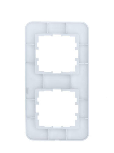 Рамка 2-м ASTI вертикал. бел. LEZARD 7081-0200-152 фото 2