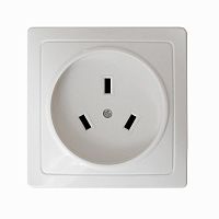 Розетка 1-м ОП 32А 250В IP20 2P+N для плиты с заземл. бел. Universal 5314
