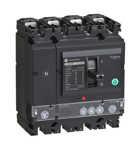 Выключатель автоматический SYSTEMEPACT CCB100 50кА 4P4D S2.2 40А рычаг SE SPC100N04022L4DF