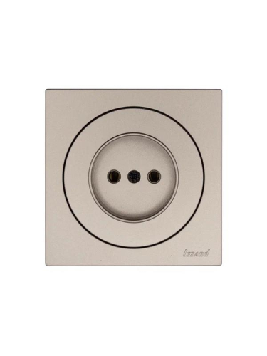 Розетка 1-м СП OSEN без заземл. ПБТ механизм титан LEZARD 743-3788-121B фото 3 Розетка 1-м СП OSEN без заземл. ПБТ механизм титан LEZARD 743-3788-121B фото 3